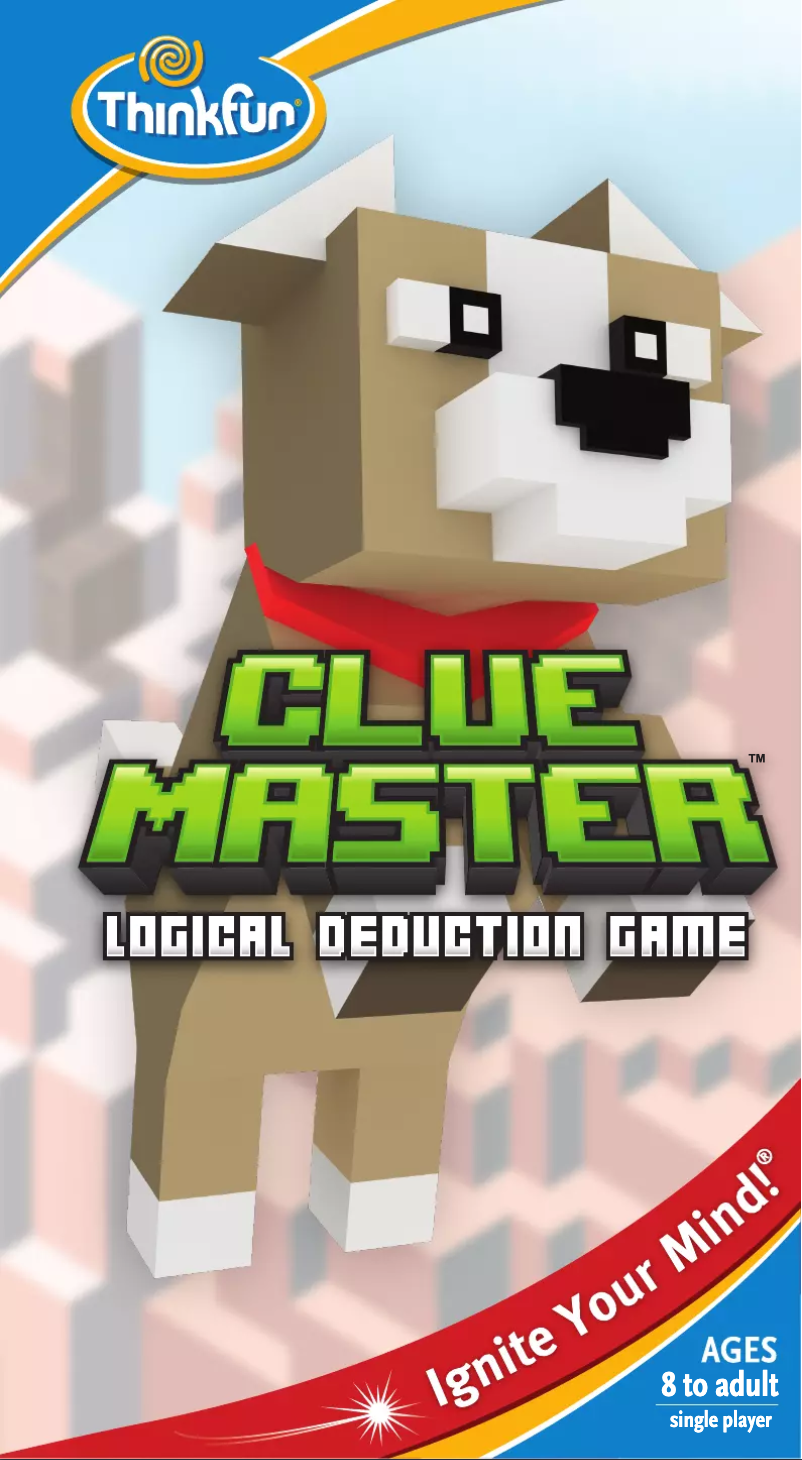 First page image of the manual for Clue Master