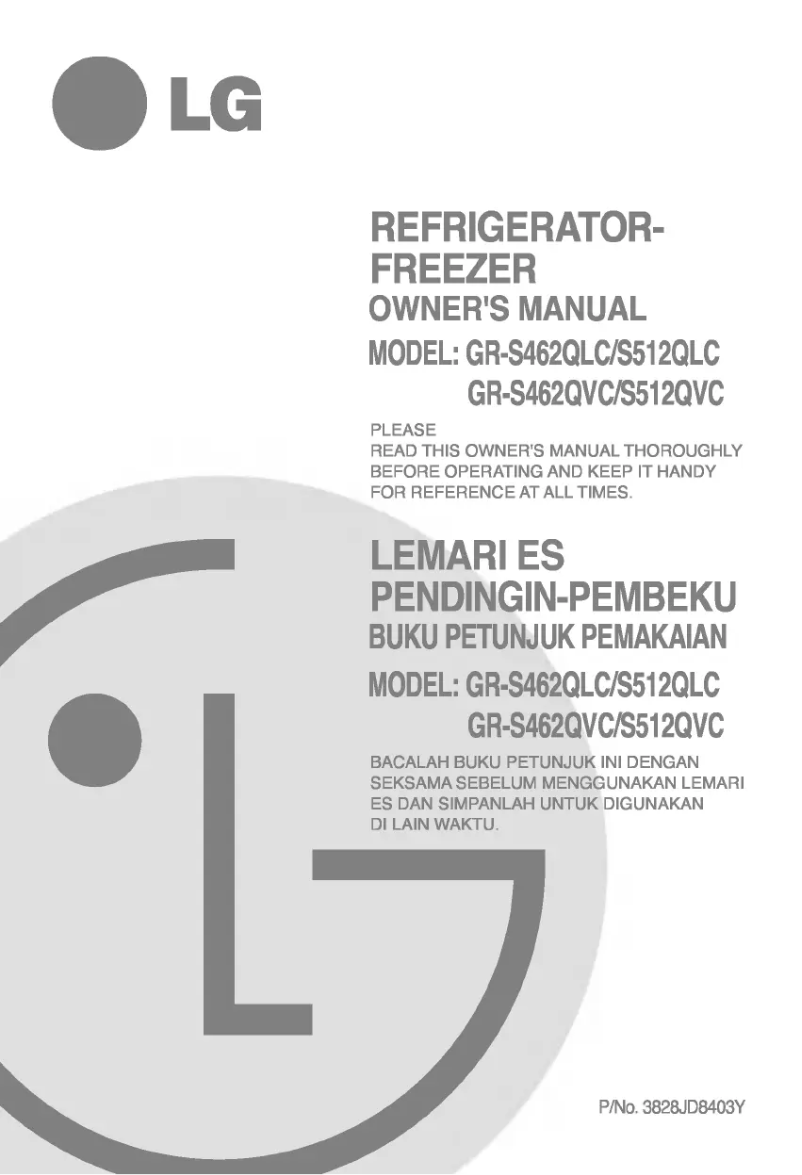Page 1 of the manual User Manual LG GR-S462QLC