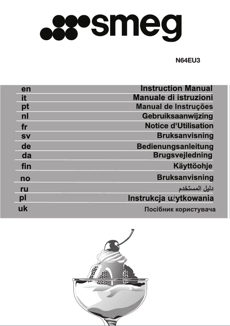 Page 1 of the manual Technical Sheet Smeg FQ960BL6
