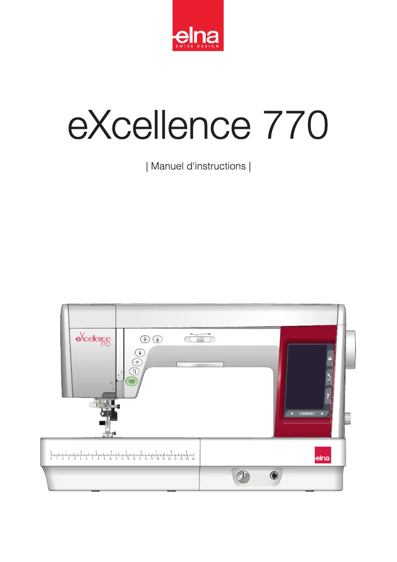First page image of the manual for eXcellence 770