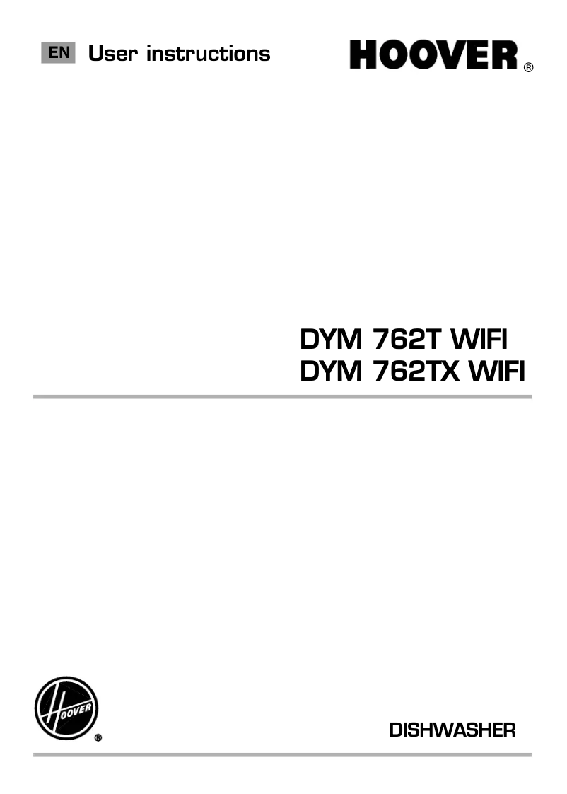 Page 1 of the manual User Manual Hoover DYM 762T WIFI-80