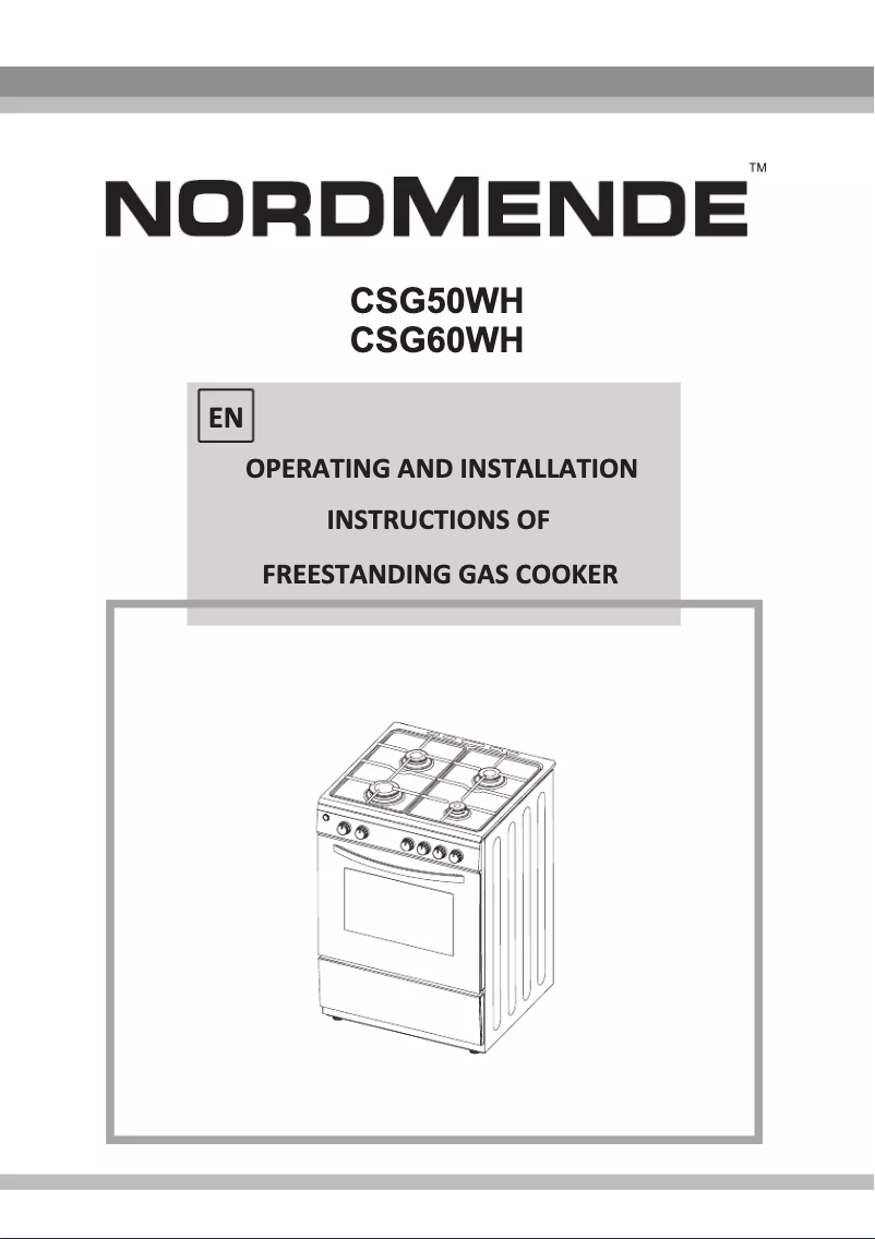 First page image of the manual for CSG50W