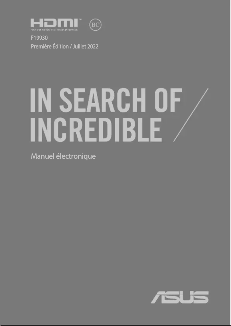 First page image of the manual for Vivobook Pro 16