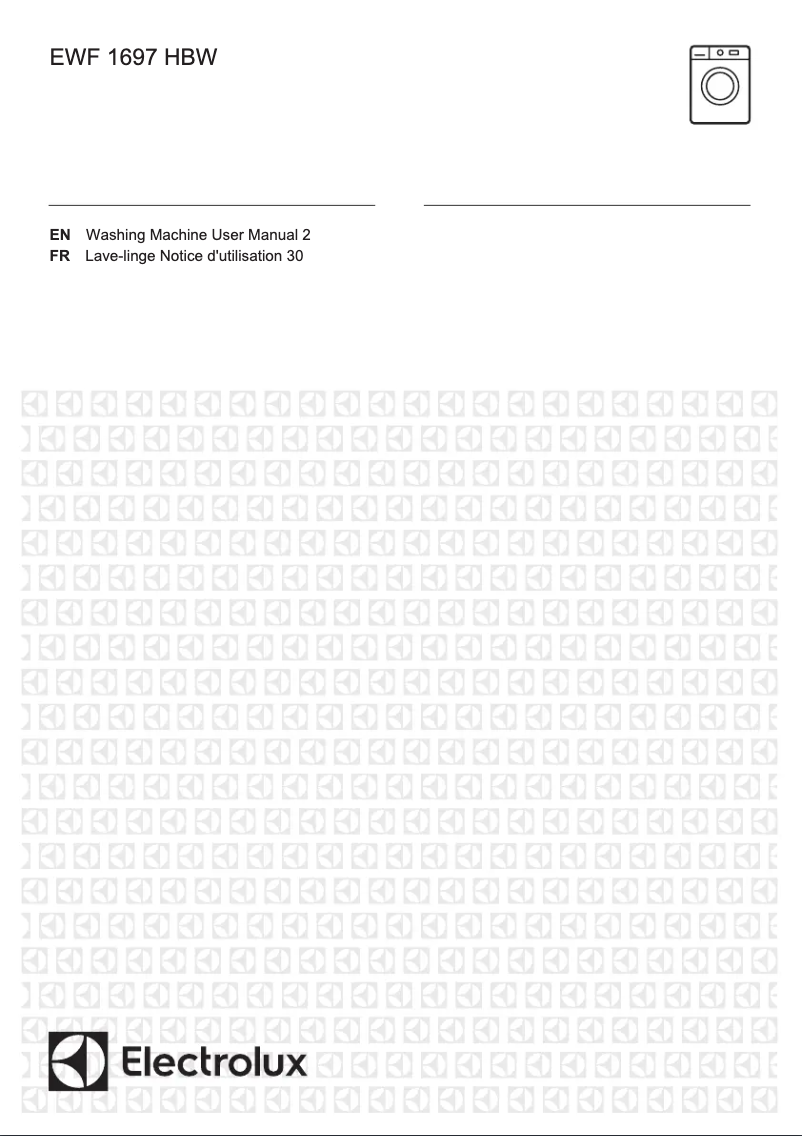 First page image of the manual for EWF1697HBW