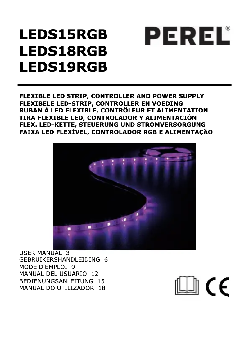 First page image of the manual for LEDS15RGB