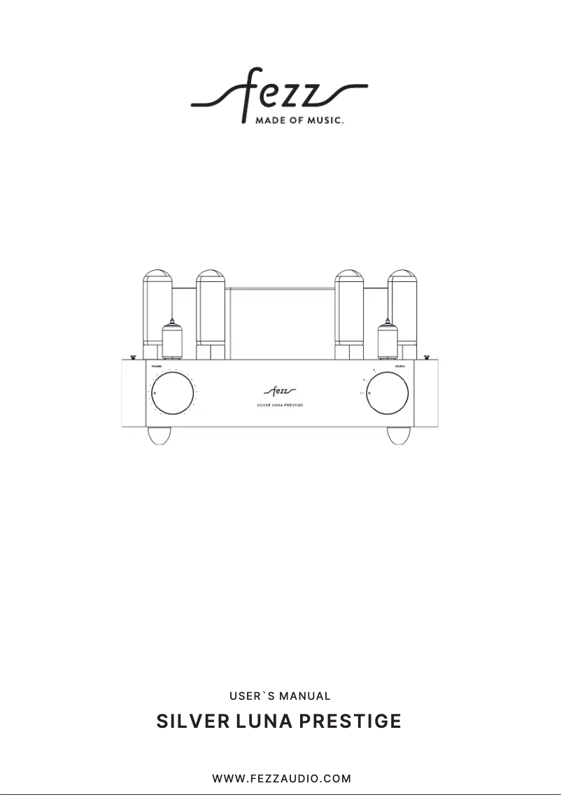 First page image of the manual for Silver Luna Prestige