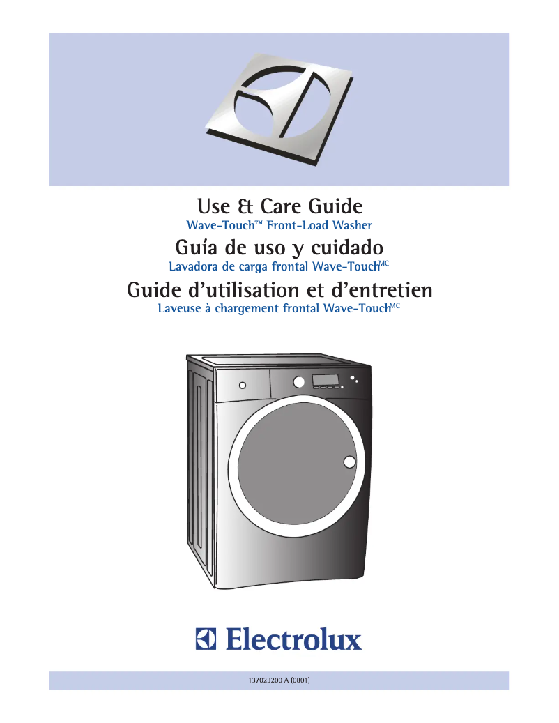 Page 1 of the manual User Manual Electrolux EWFLW65HIW