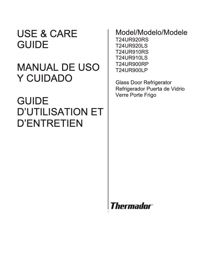 First page image of the manual for T24UR910RS