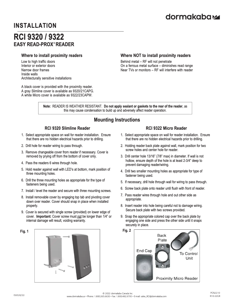 First page image of the manual for 9320