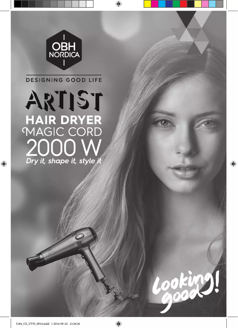 Page 1 of the manual User Manual OBH Nordica Artist Magic Cord