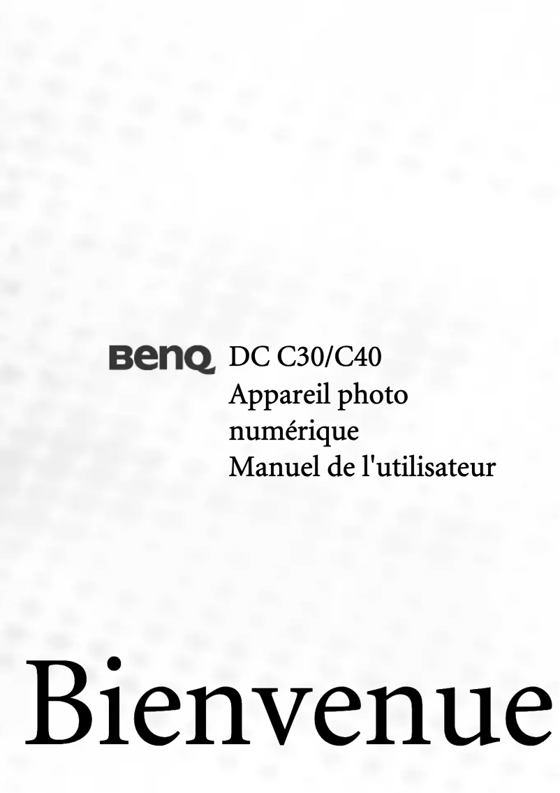 Image de la première page du manuel de l'appareil DC C40
