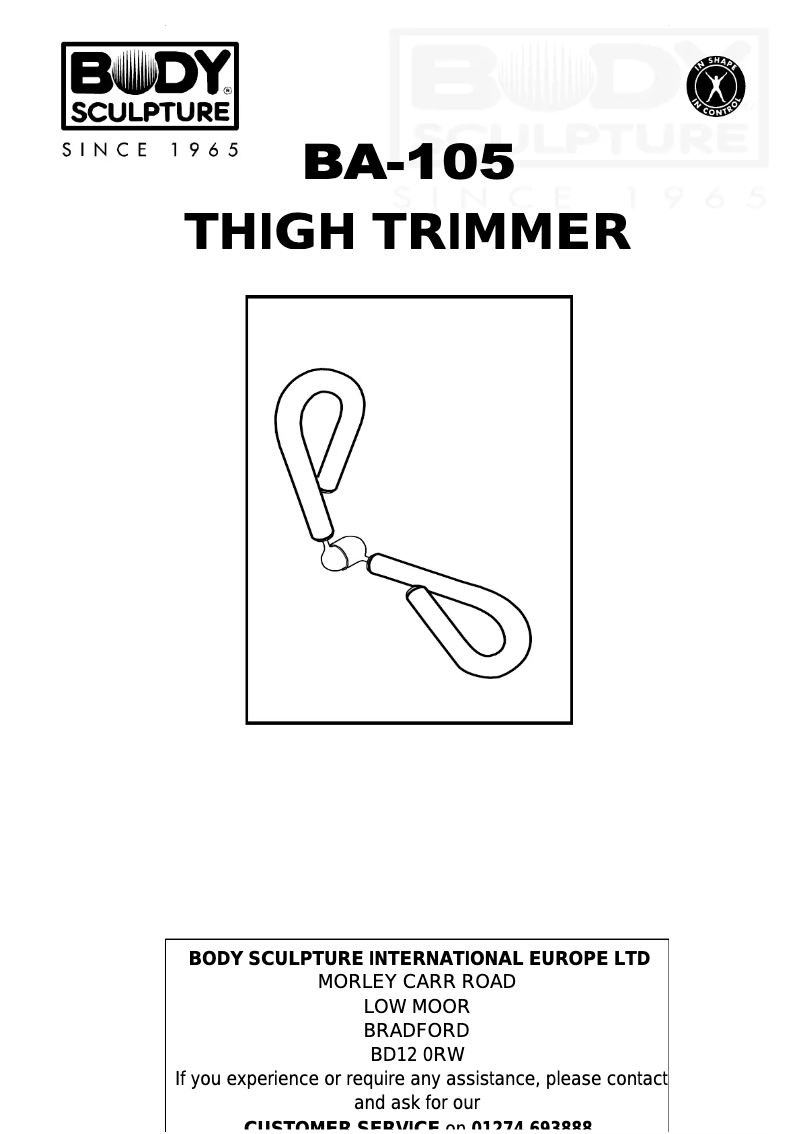 First page image of the manual for BA-105