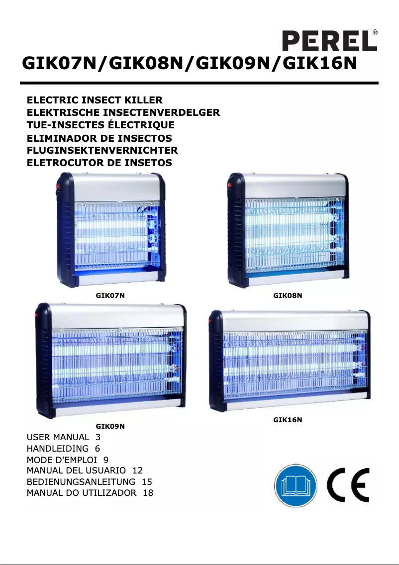 Page 1 of the manual User Manual Perel GIK16N
