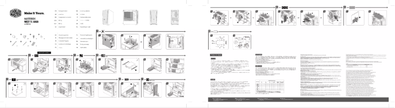 First page image of the manual for MasterBox MB311L ARGB