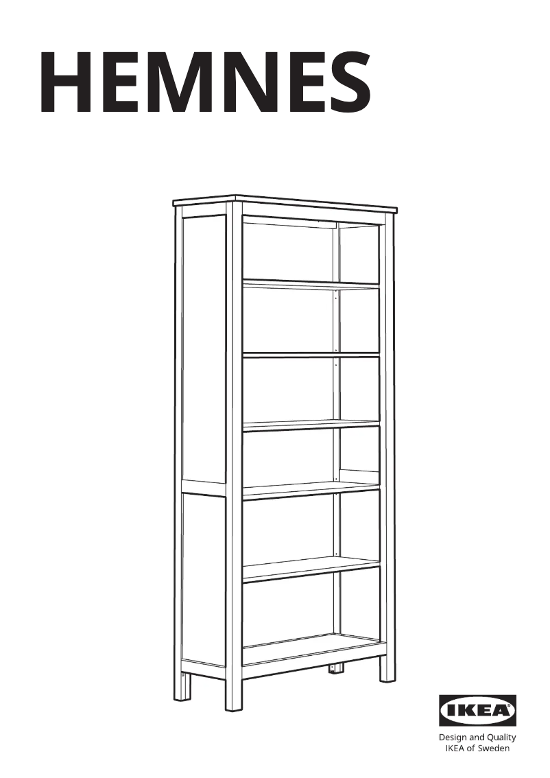 Page 1 of the manual User Manual Ikea HEMNES 105.306.31