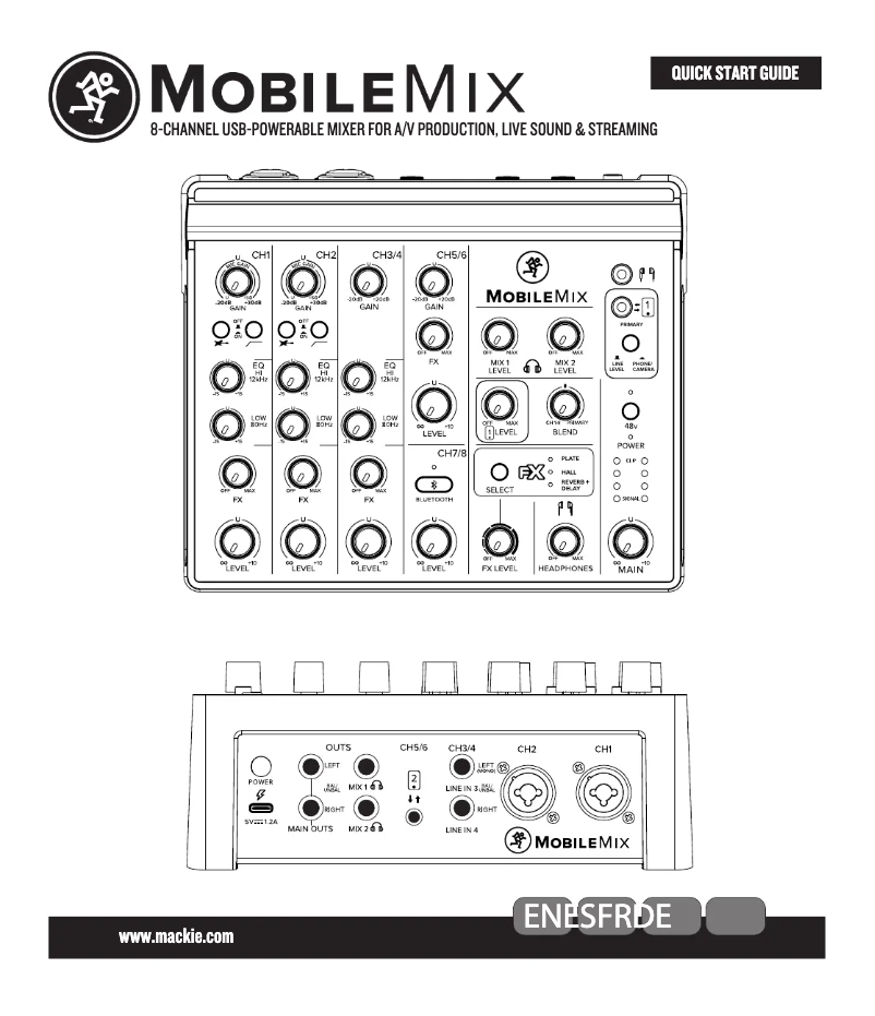 First page image of the manual for MobileMix
