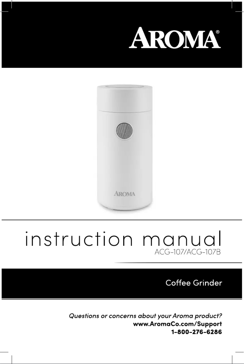 Page 1 of the manual User Manual Aroma ACG-107