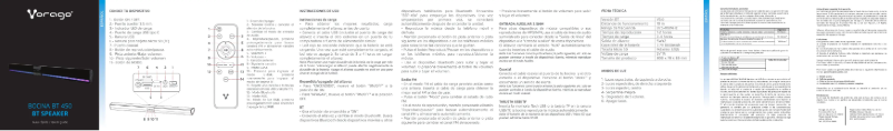 Page 1 of the manual User Manual Vorago Bocina BT 450
