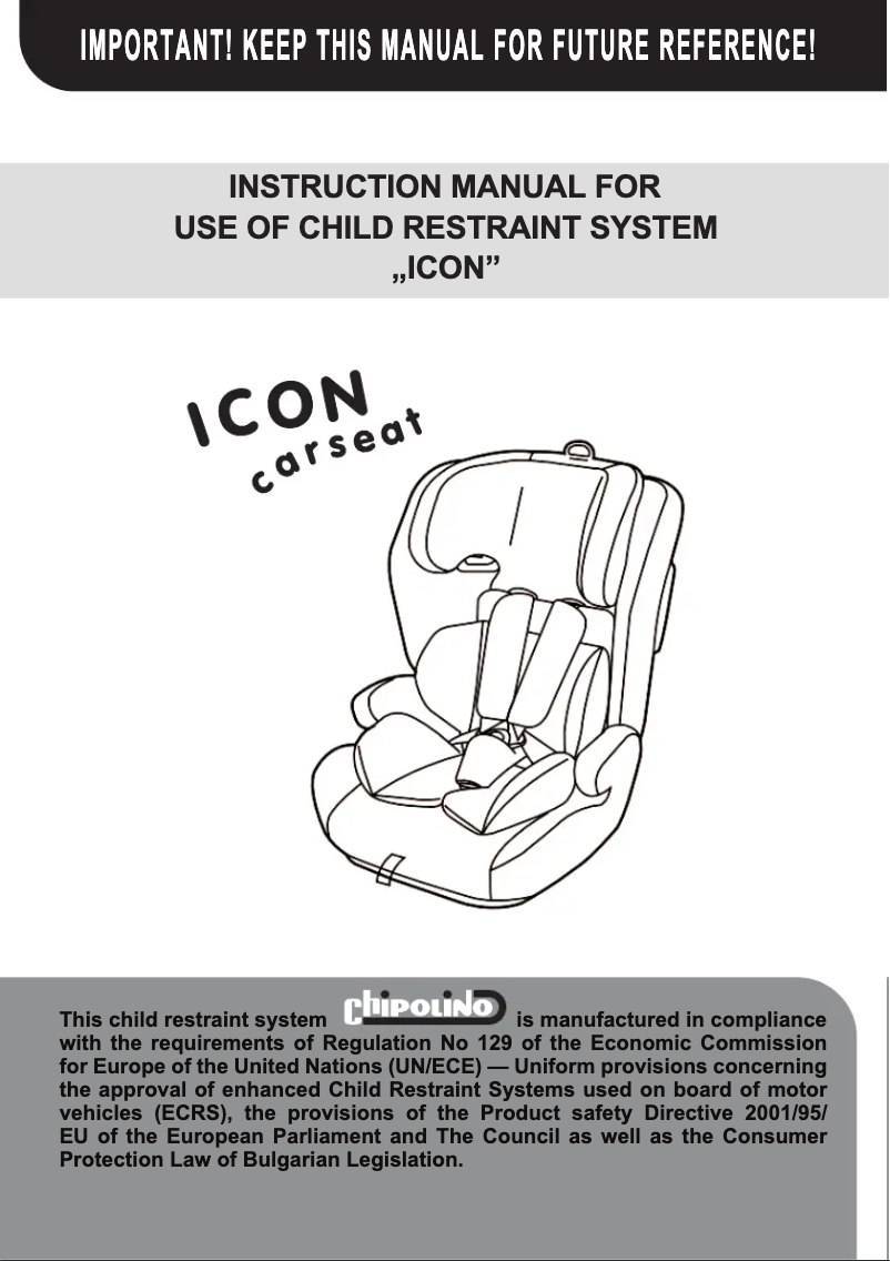 Page 1 of the manual User Manual Chipolino Icon