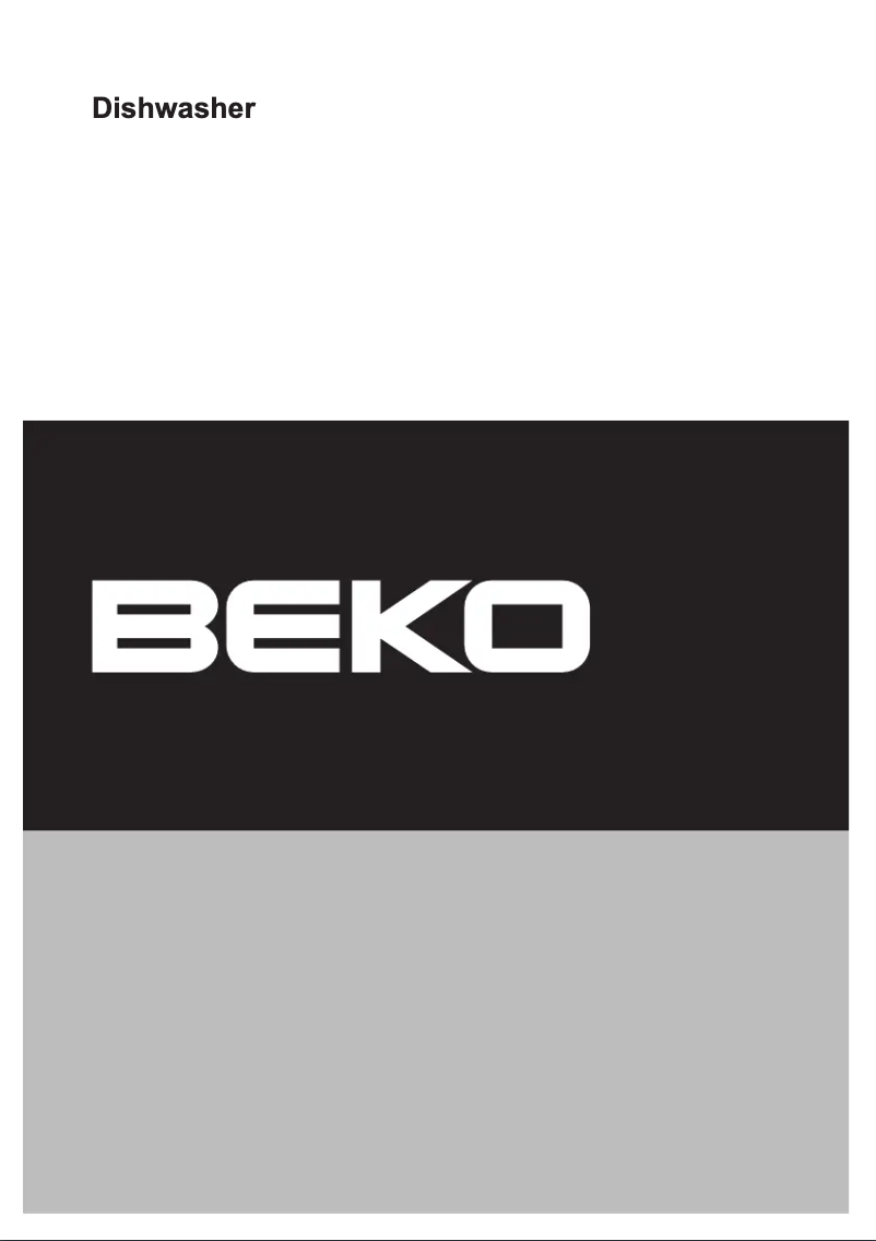 Page 1 of the manual User Manual Beko DIS 5831