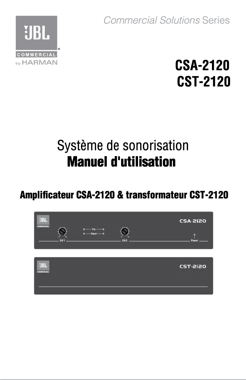 First page image of the manual for CSA-2120