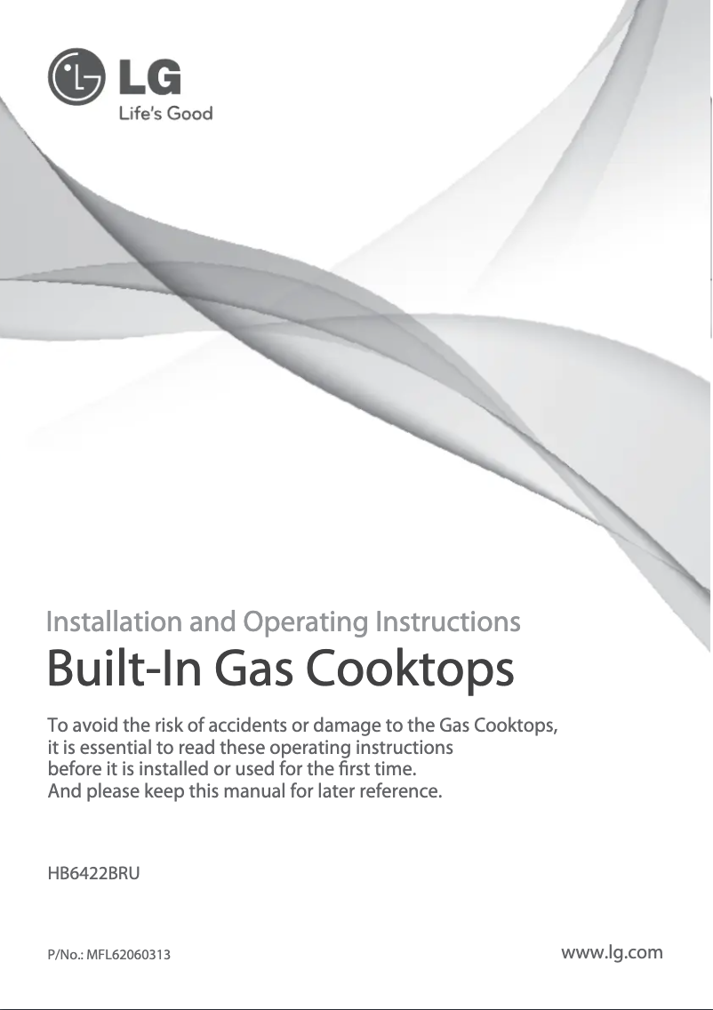 First page image of the manual for HB6422BRU