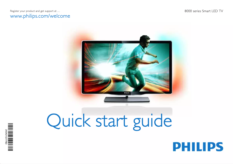 First page image of the manual for 40PFL8606K