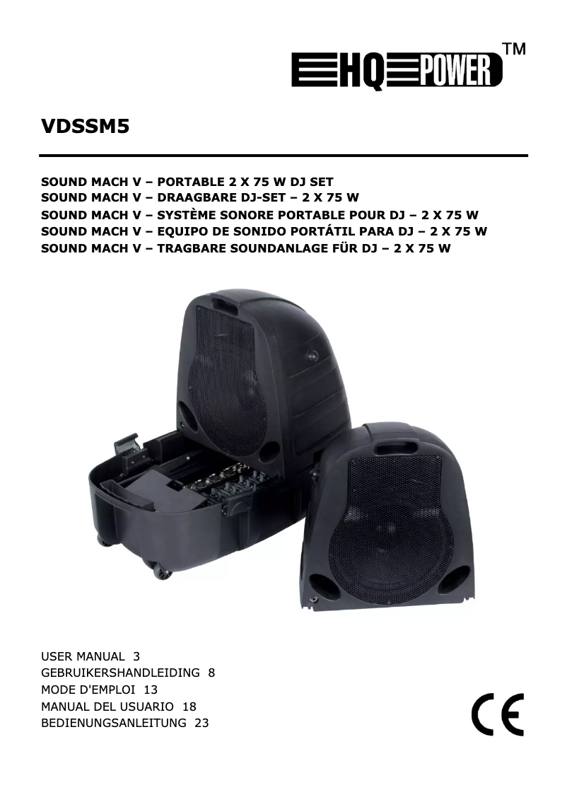 Page 1 of the manual User Manual HQ Power VDSSM5