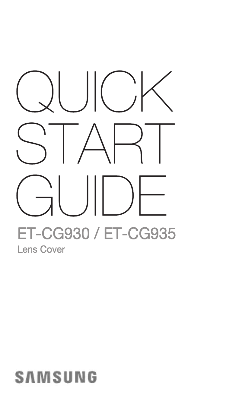 First page image of the manual for ET-CG930