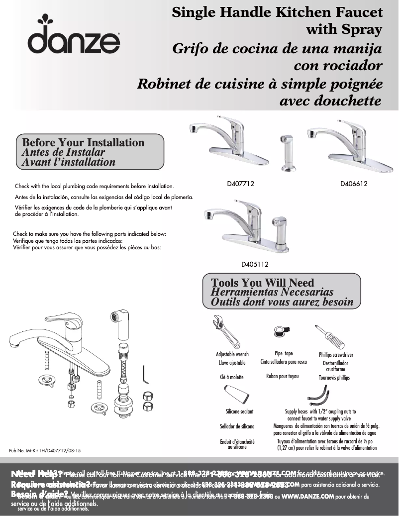Image de la première page du manuel de l'appareil D405112