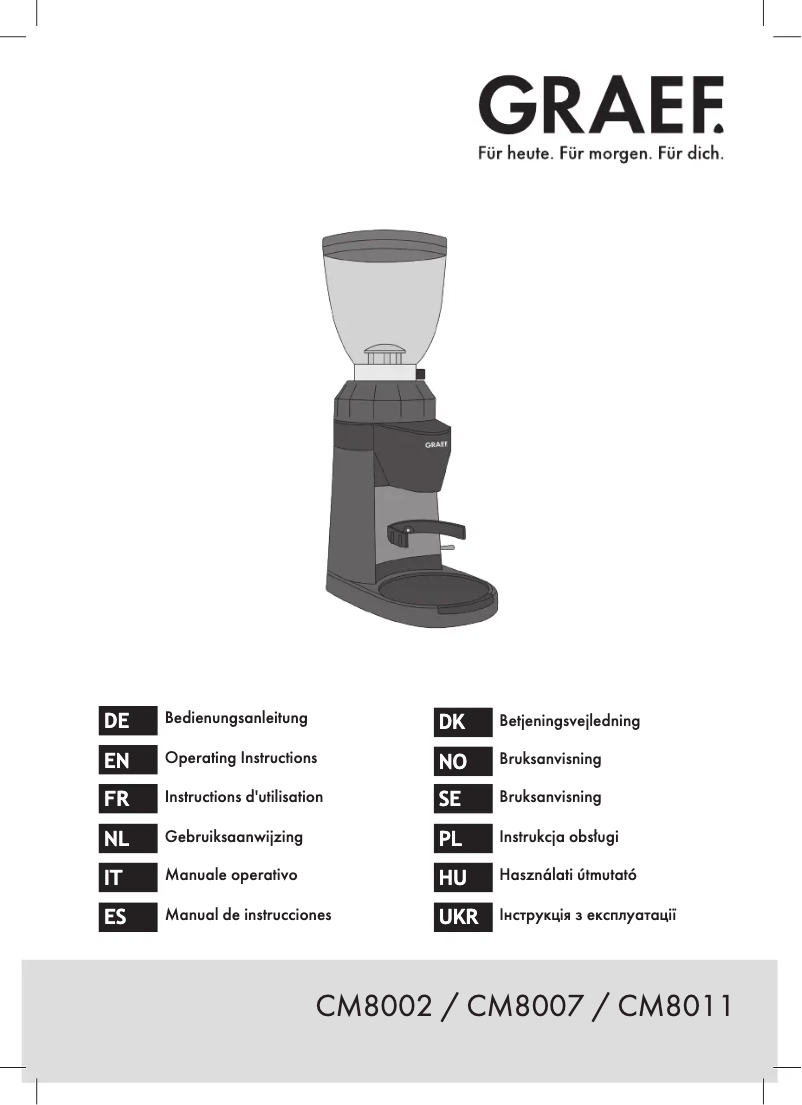 First page image of the manual for CM 8011