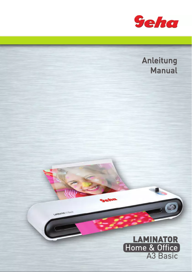 Page 1 of the manual User Manual Geha Home & Office A3 Basic
