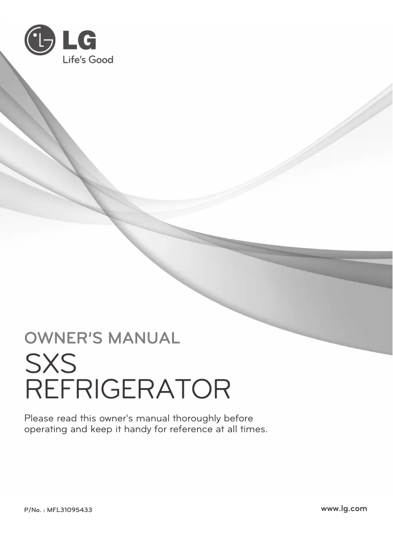 Page 1 of the manual User Manual LG GR-P257SBB