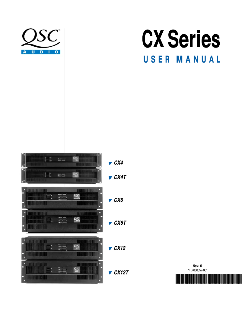 First page image of the manual for CX12T