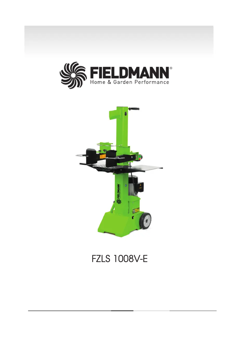 First page image of the manual for FZLS 1008V-E