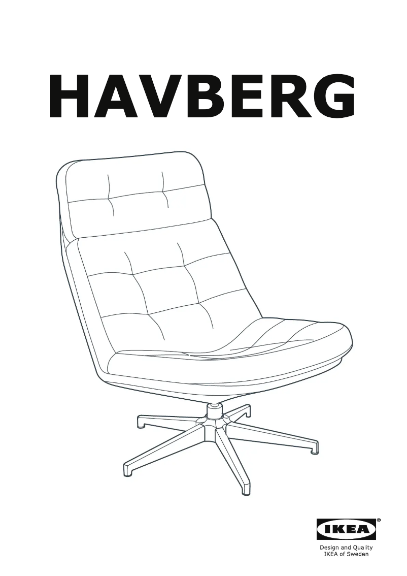 First page image of the manual for HAVBERG 405.316.67