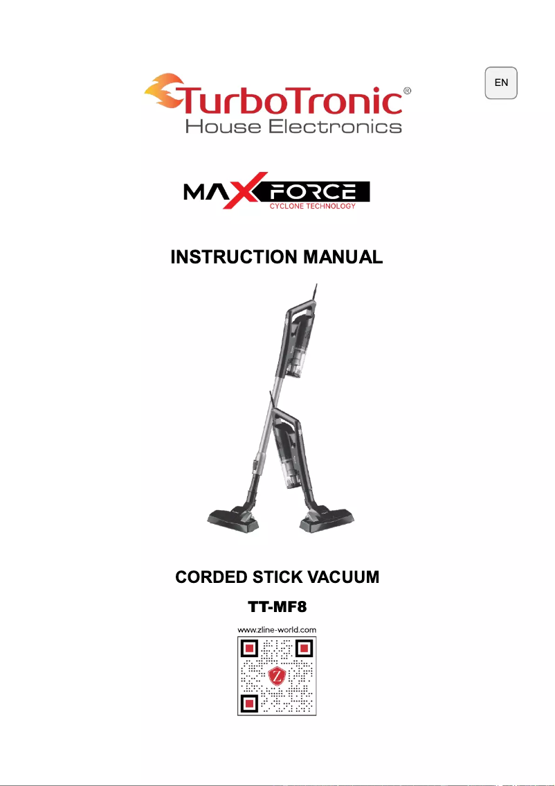 Page 1 of the manual User Manual TurboTronic Max Force TT-CMF8