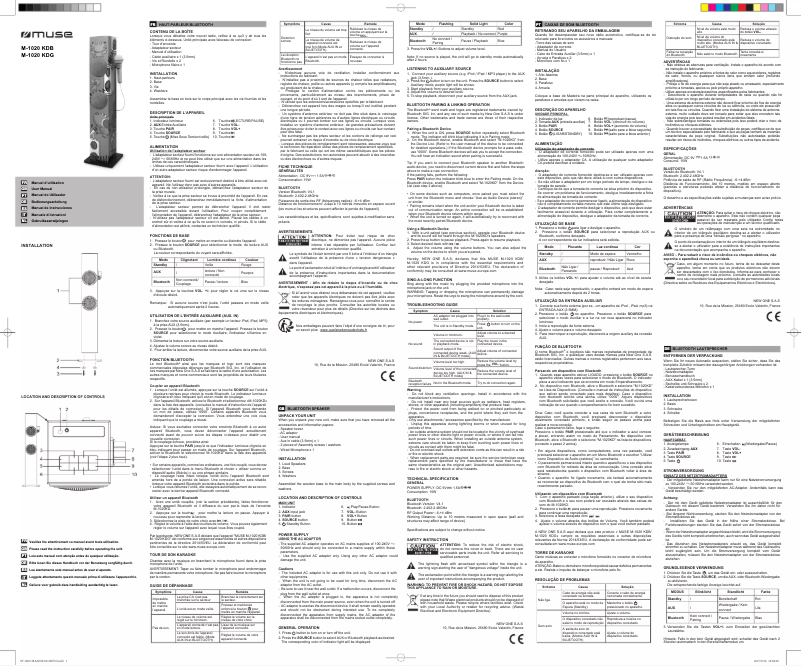 First page image of the manual for M-1020 KDG