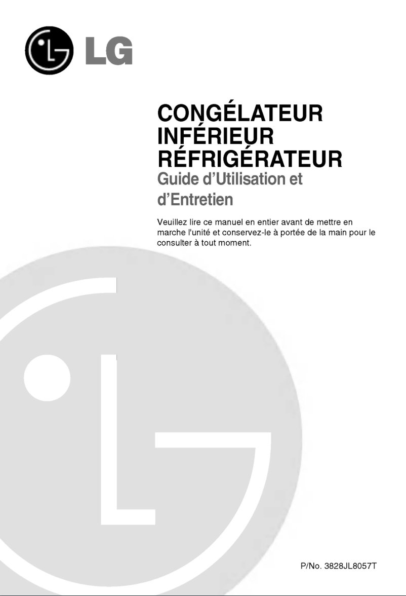 Page 1 of the manual User Manual LG GR-B258JTA