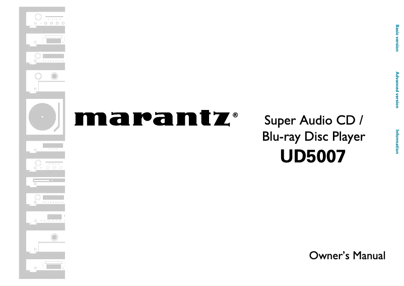 First page image of the manual for UD5007