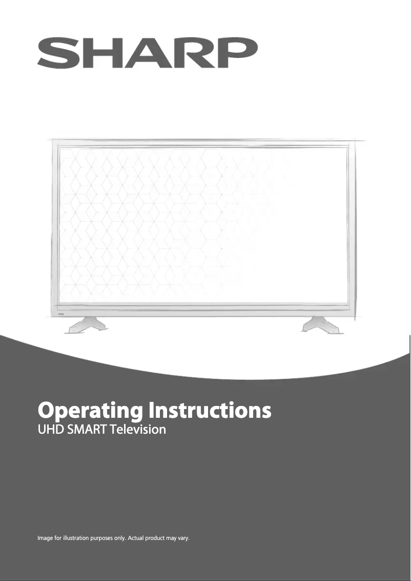 Page 1 of the manual User Manual Sharp LC-70UI7652K