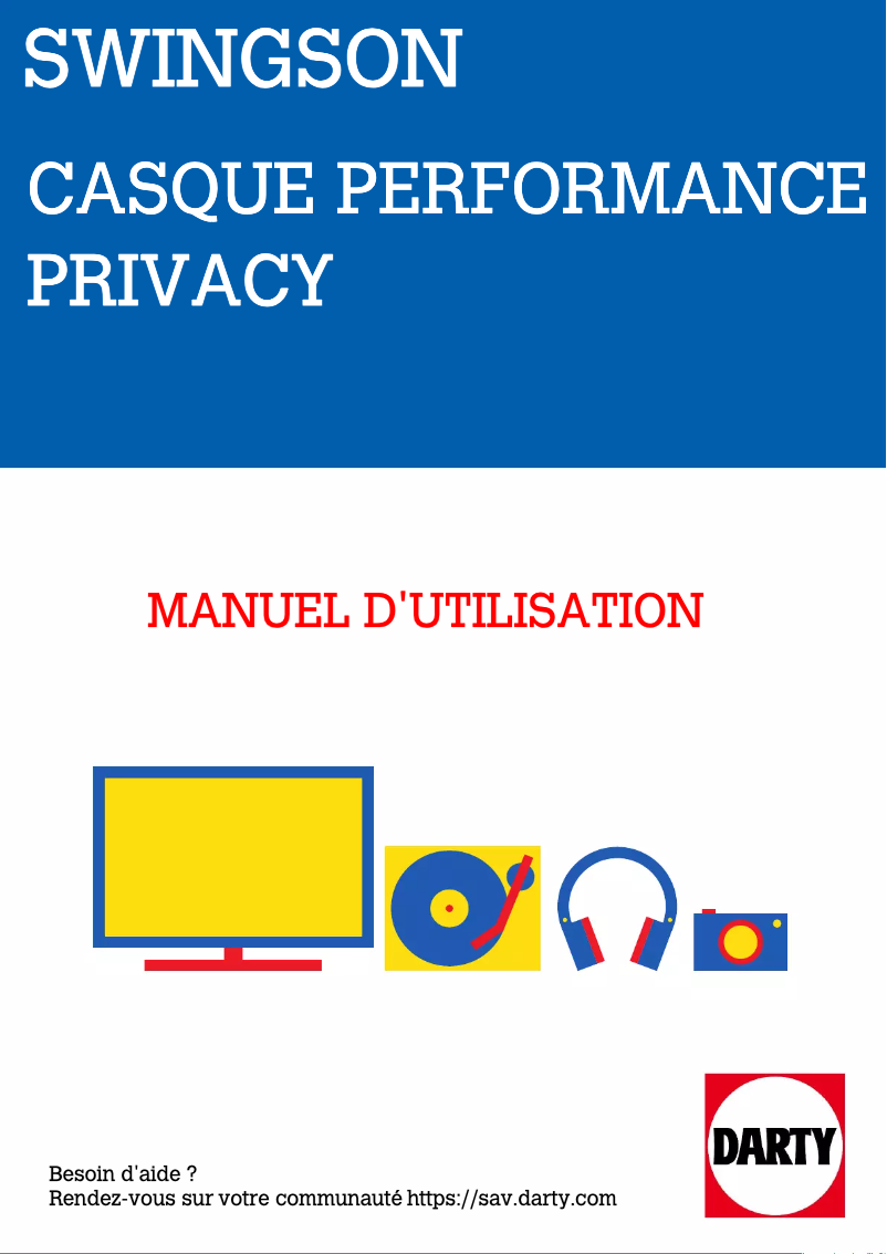 Page 1 of the manual User Manual Swingson Privacy
