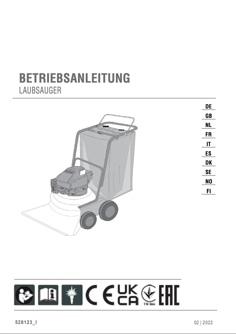 First page image of the manual for -vac 750 P-a