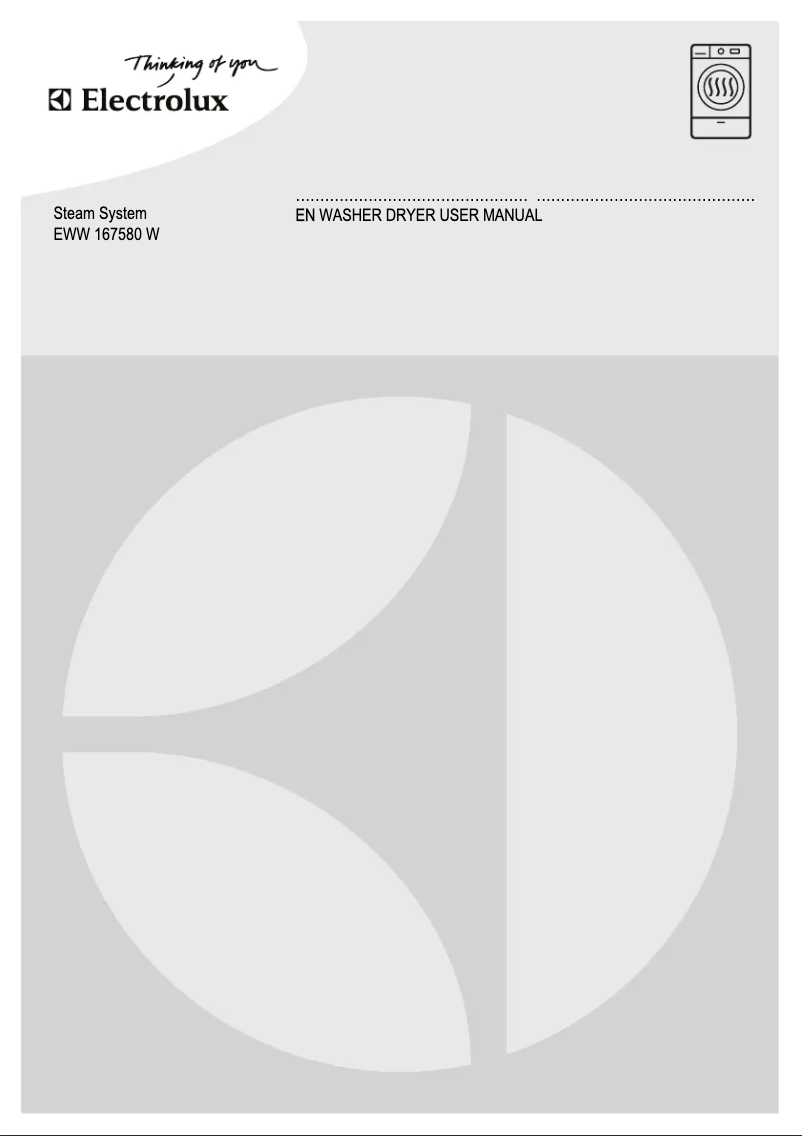 Page 1 of the manual User Manual Electrolux EWW 167580 W