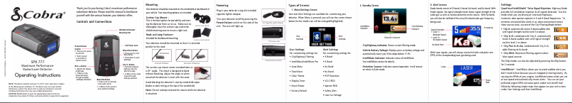 Image de la première page du manuel de l'appareil SPX 777
