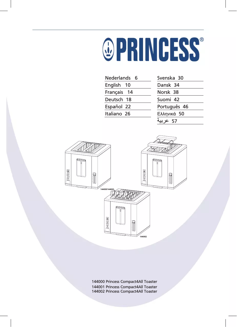 Page 1 of the manual User Manual Princess 144000