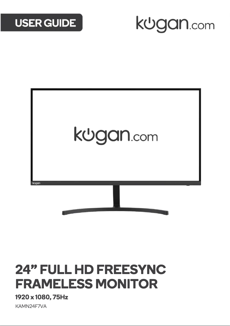 First page image of the manual for KAMN24F7VA