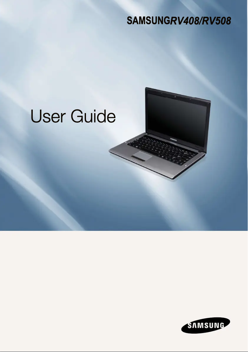 Page 1 of the manual User Manual Samsung NP-RV508I