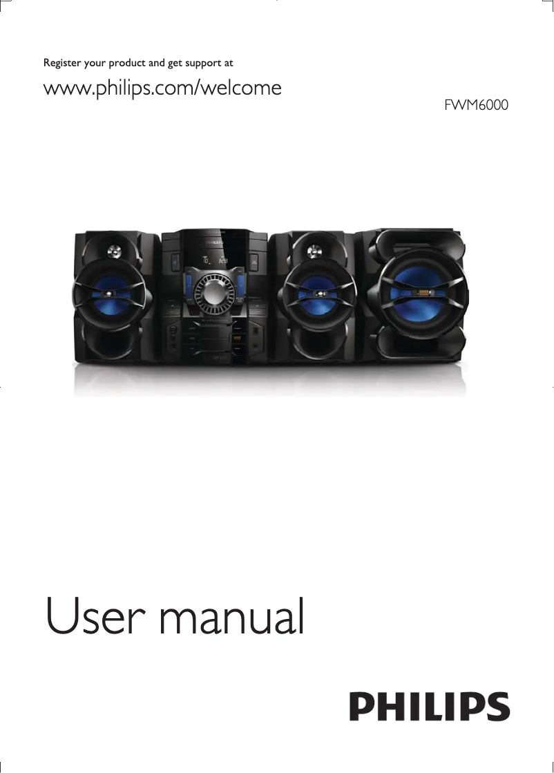 First page image of the manual for FWM6000X