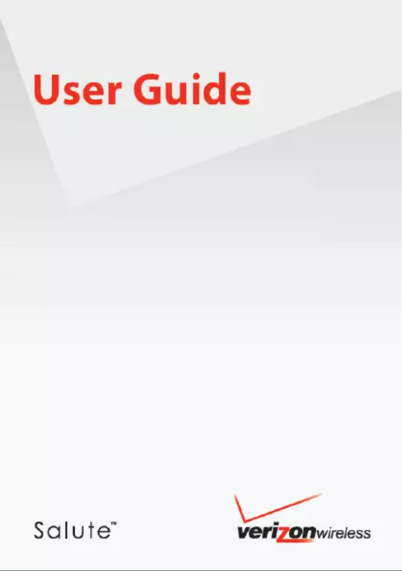 Page 1 of the manual User Manual ZTE Salute - Verizon
